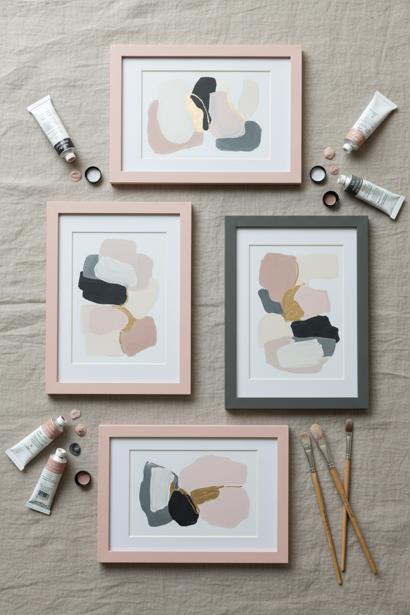 Art Studio Flat Lay
